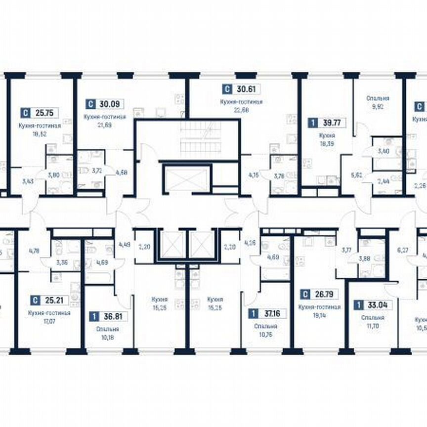 1-к. квартира, 33 м², 2/18 эт.