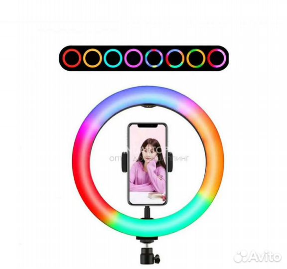 Кольцевая лампа со штативом 30 сантиметров