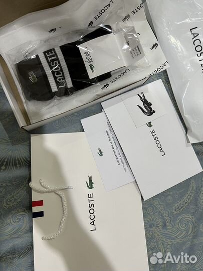 Новые носки lacoste оригинал