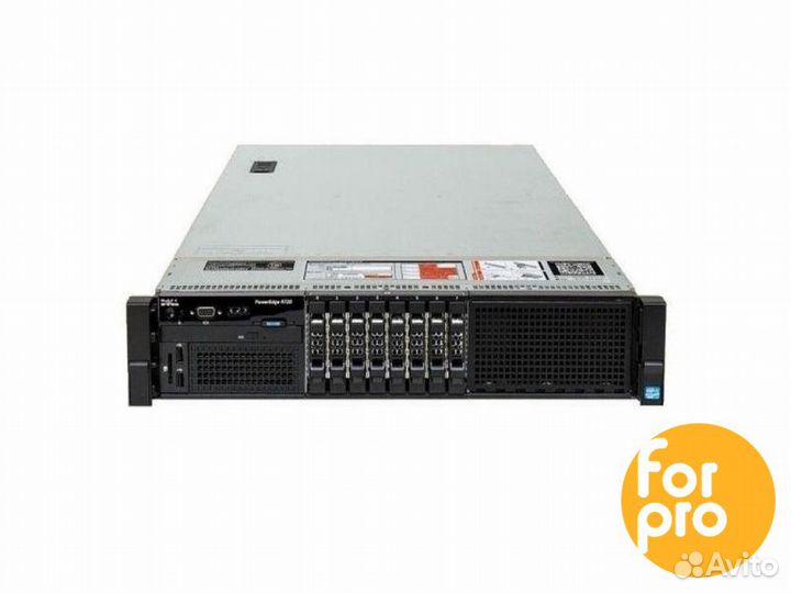 Сервер dell R720 8SFF 2xE5-2630v2 48GB, H710