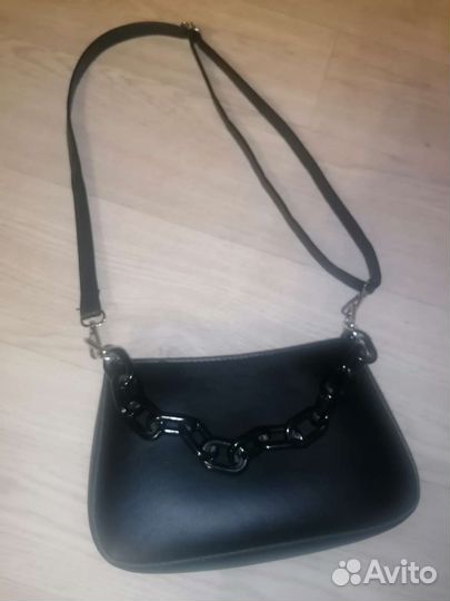 Сумка женская из экокожи чёрная