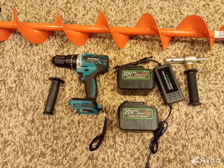 Шуруповерт Ледобур Heinhelper+Тонар Мотошторм 130