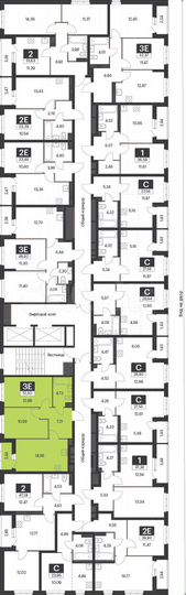 2-к. квартира, 51,5 м², 5/15 эт.