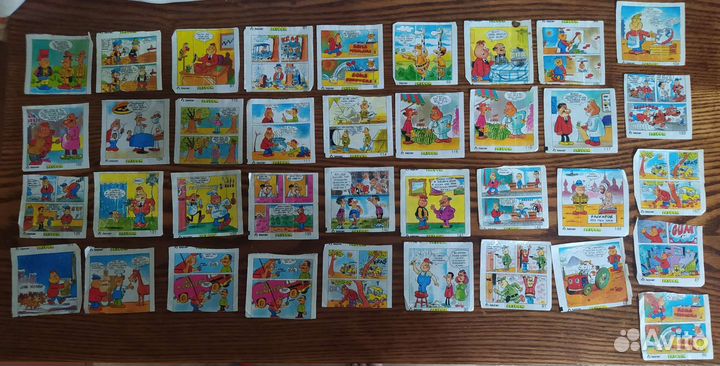 Вкладыши от жвачек patboom baycan