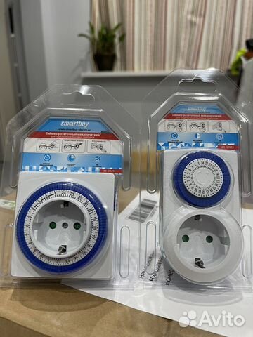 Таймер в розетку механический, на 48 и 96 вкл