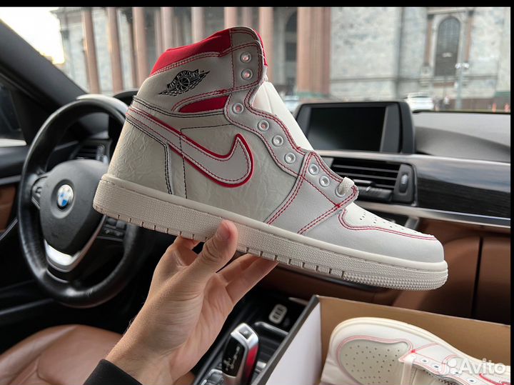 Nike Air Jordan 1 Retro High Phantom Gym Red