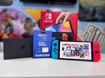 Nintendo switch oled picofly + подарки