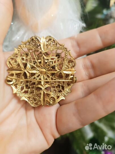 Брошь винтажная чехия