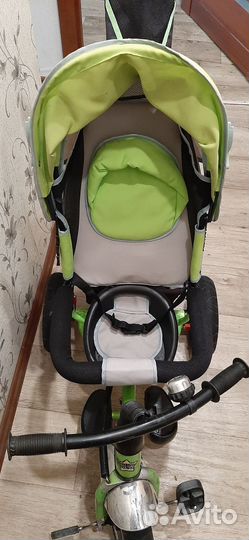 Детский 3х колесный велосипед с ручкой