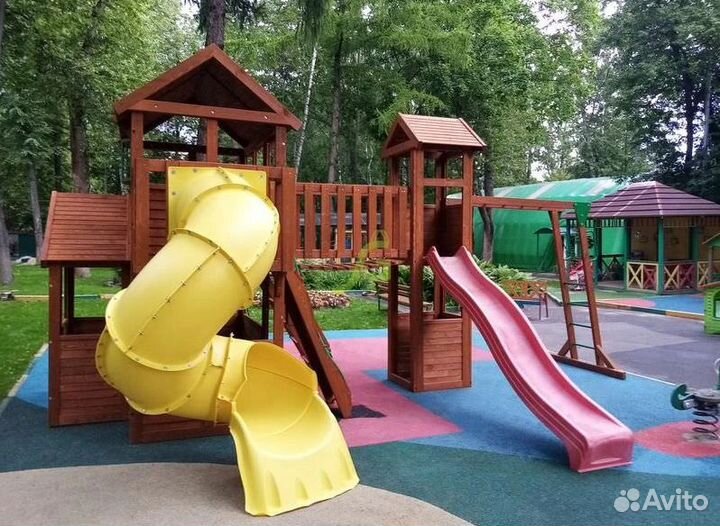 Площадка для улицы Клубный домик Макси с трубой