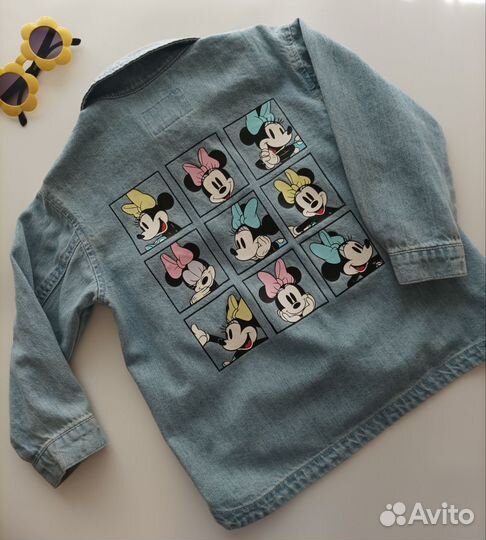 Джинсовая рубашка Zara 4-5 лет