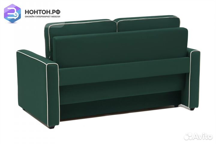 Диван еврокнижка Леон изумрудный