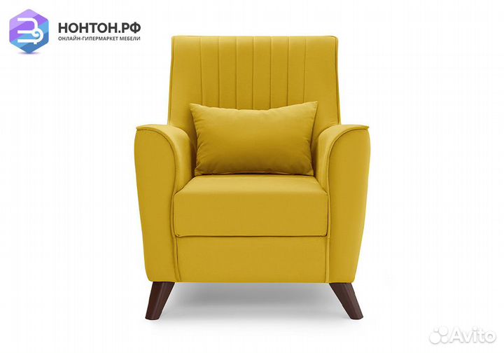 Кресло Оксфорд горчичный