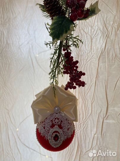 Новогодние шары ручной работы