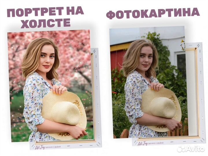 Портрет на холсте по фото
