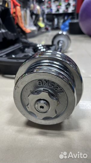 Хромированные гантели