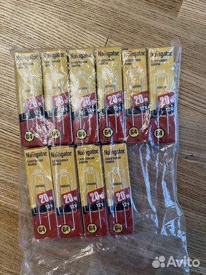 Лампа галогенная G4 20W 12V