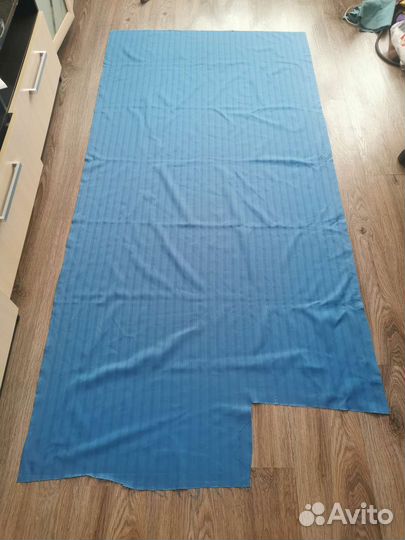 Ткань (отрез) рубашечная 210*102 см синяя