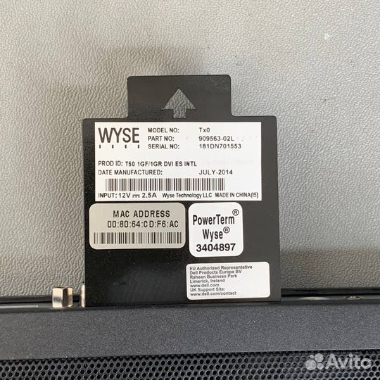 Тонкий клиент Dell Wyse Thin 3010(Tx0) 100шт б/у