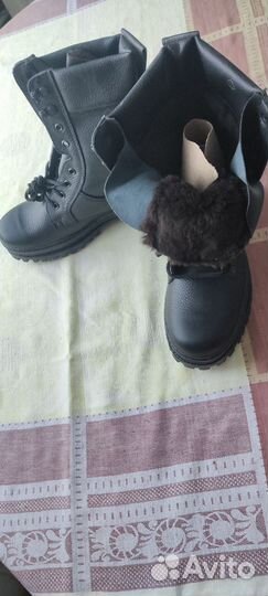 Кирзовые сапоги на меху