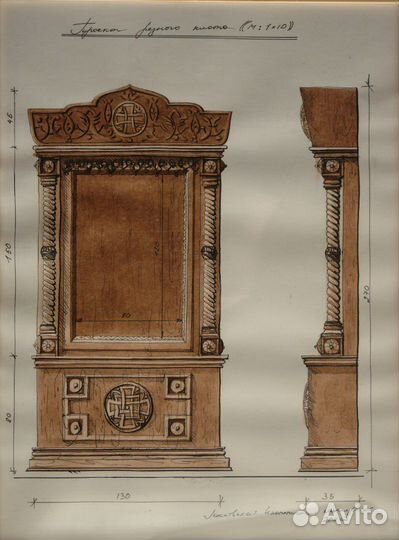 Киот для иконы ручной работы