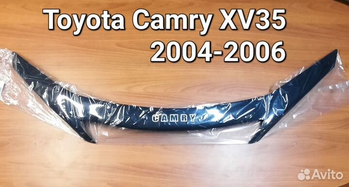 Дефлектор капота мухобойка Toyota Camry 2004-2006