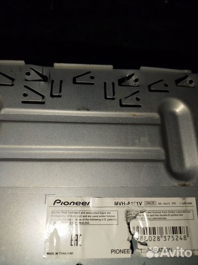Магнитола pioneer mvh-a101v
