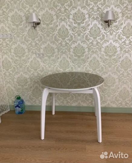 Стол Ривьера D90 круглый кухонный раскладной