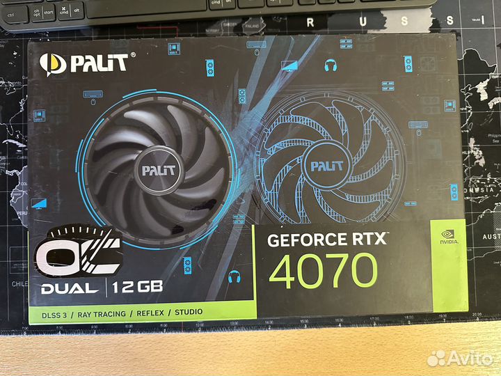 Видеокарта Palit GeForce RTX 4070 Dual OC 12 гб (N