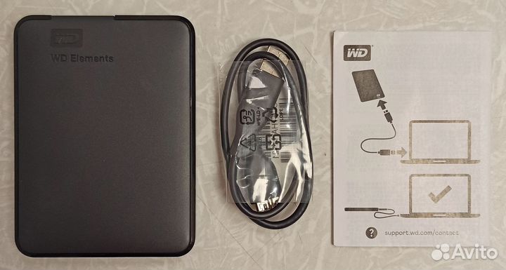 Внешний жёсткий диск wd elements 1tb