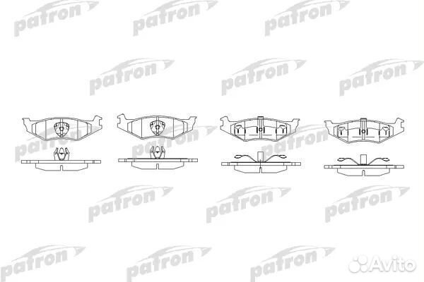 Patron PBP7012 Колодки тормозные дисковые задн CHR