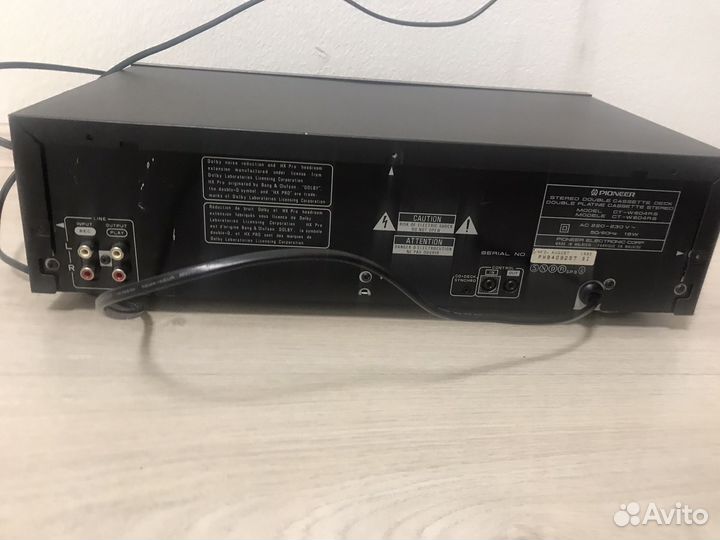 Кассетная дека pioneer CT-W604RS