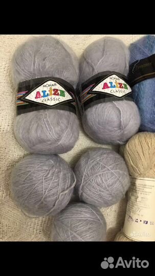 Пряжа пух. 80/20, Мохер Магик, мохер Ализе