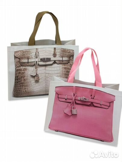 Сумка шоппер в стиле Hermes Birkin