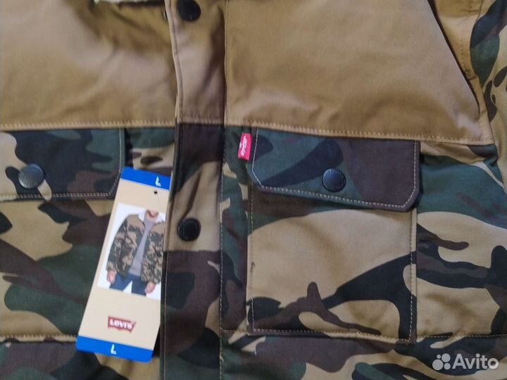 Оригинальная Куртка Levis Camo Sherpa US L