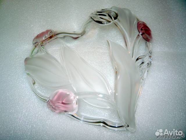 Лоток Сердце, матовое/прозрачное стекло, Германия