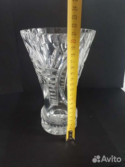 Ваза хрустальная СССР 21 см