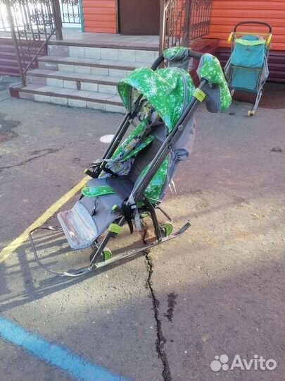 Детские санки коляска