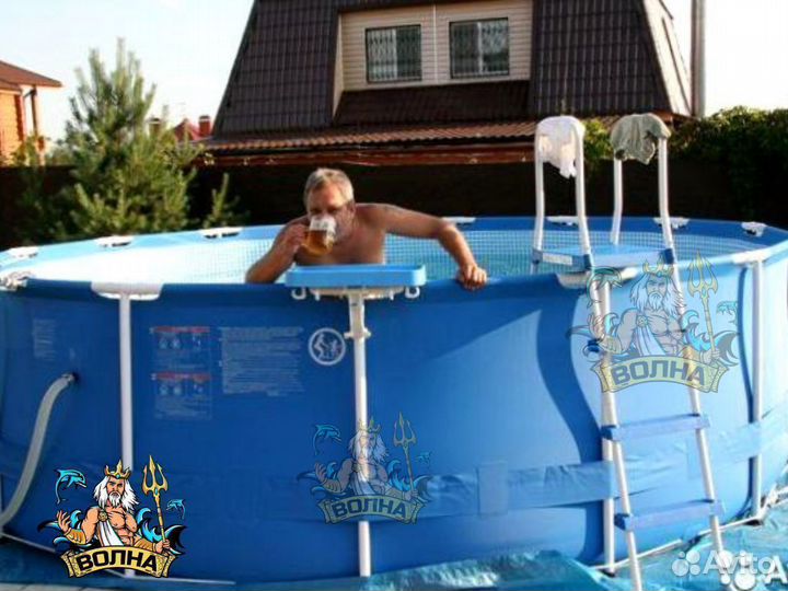 Каркасный бассейн новый