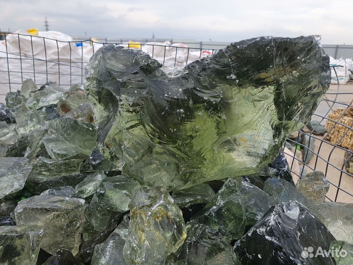 Эрклез, кусковое стекло