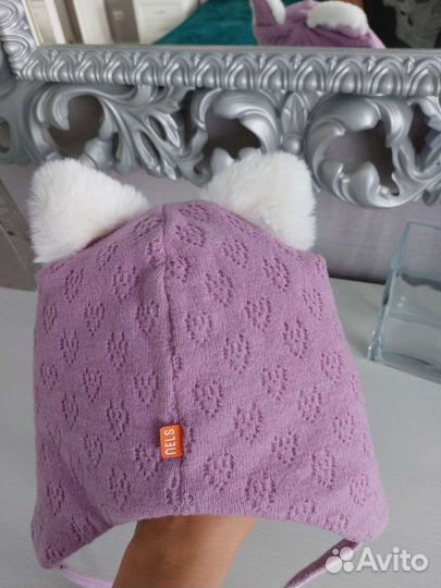 Шапка зимняя для девочки 50 52