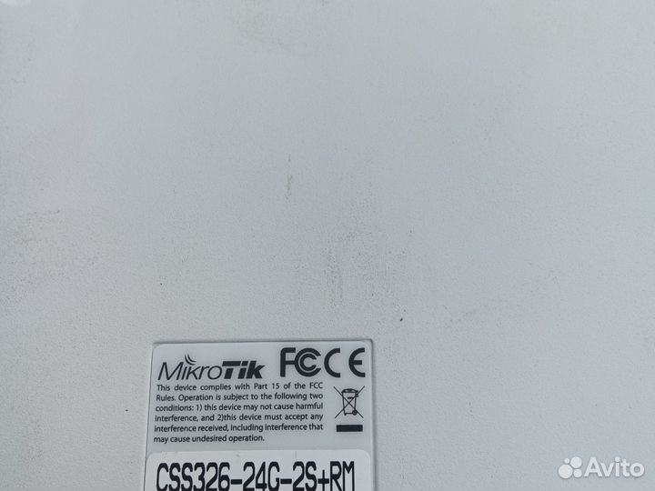 Switch коммутатор mikrotik CSS326-24G-2S+RM