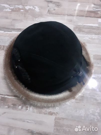Шляпа женская с норковой опушкой