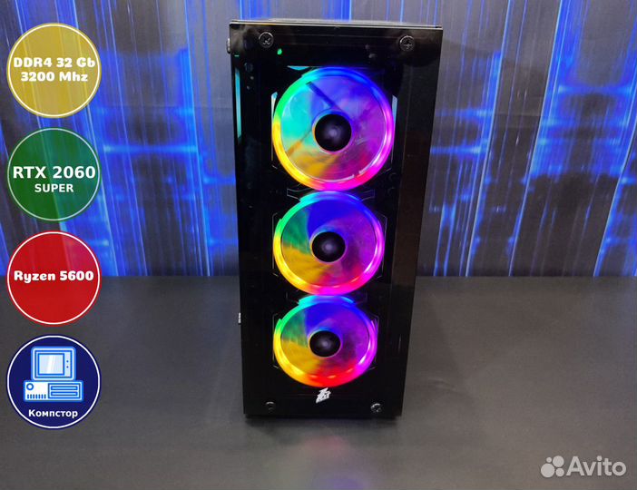 Системник игровой AMD5600-RTX2060SUP-32DDR4-KNX689503142-A520