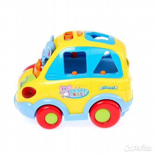 Машинка световые и звуковые эффекты, с сортером