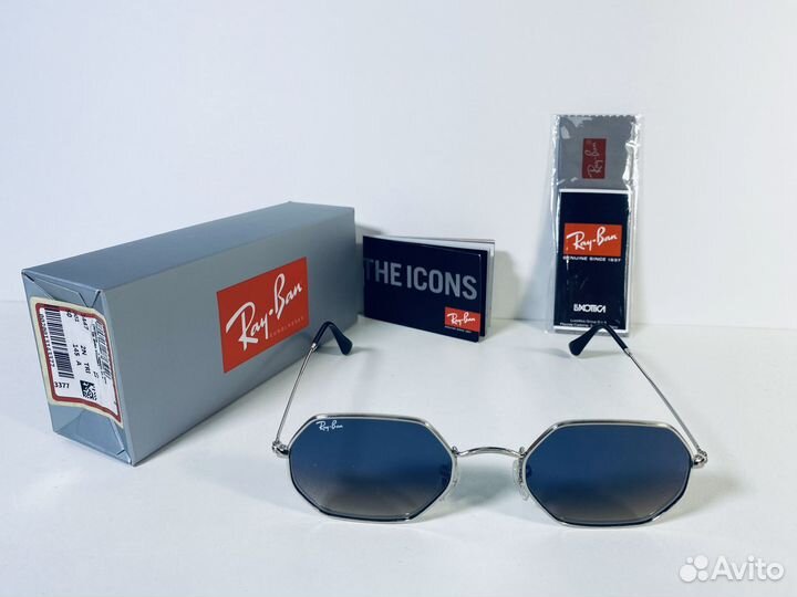Очки Ray Ban Octagonal RB 3556 003/3F серебряные