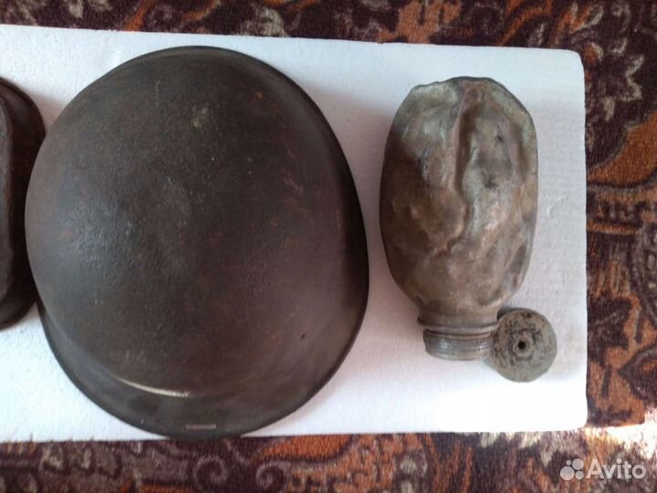 Личные вещи румынских солдат(каска, фляжка, посуда