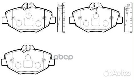 Колодки торм.пер. HP9918 HSB