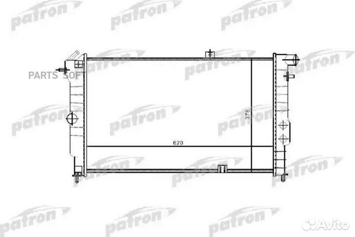 Patron PRS3330 Радиатор автомобильный