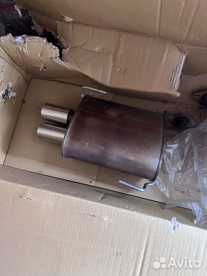 Выхлоп средняя часть с банками